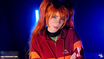 Asuka Langleys vilda orala och creampie-scen i Evangelion