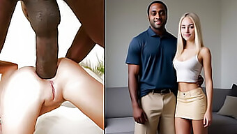 Interracial couple's anal adventure with a well-endowed intruder