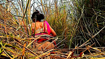 Outdoor Indian Milf Indulges In Public Jungle Encounter