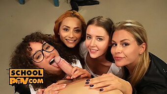 Video POV blowjob ganda dengan Sybil, Zlata Shine, Veronica Leal, dan Geisha Kyd