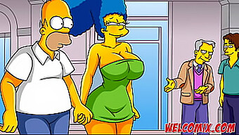 Des Bandes Dessinées Porno De Simpsons Mettant En Vedette Une Milf Plantureuse